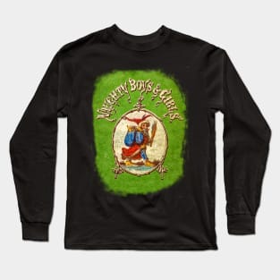 naughty boys and girls - vintage art Long Sleeve T-Shirt